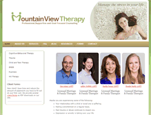 Tablet Screenshot of mtnviewtherapy.com